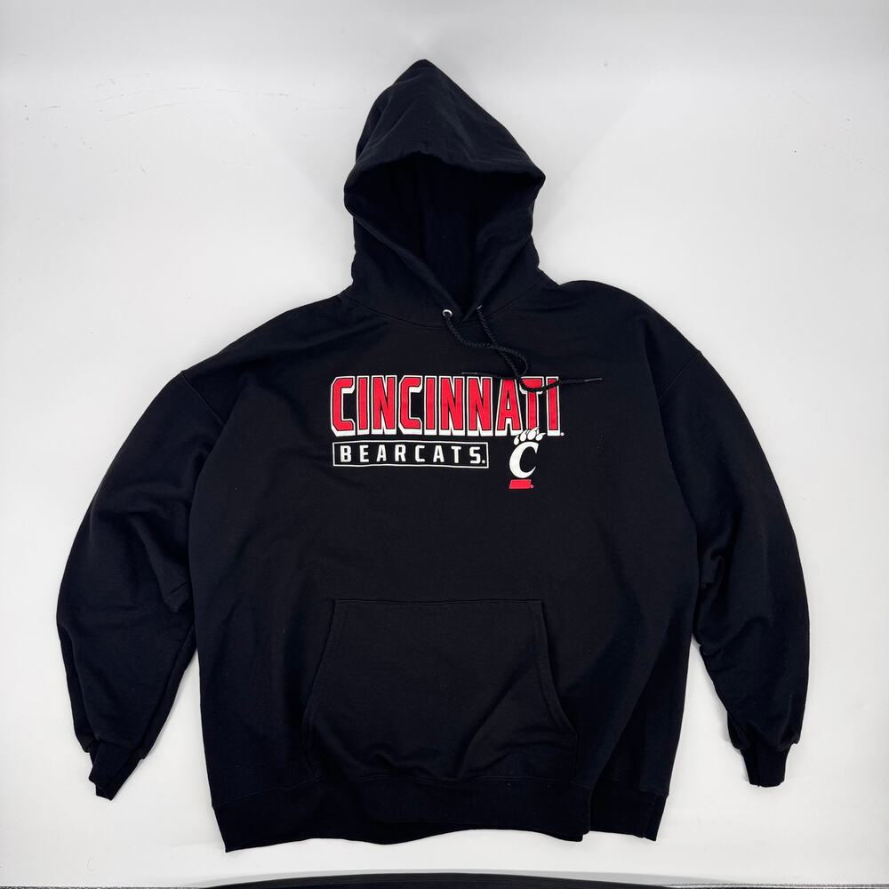 Cincinnati Bearcats Hanes Hoodie Mens 2XL Black NCAA College Pullover